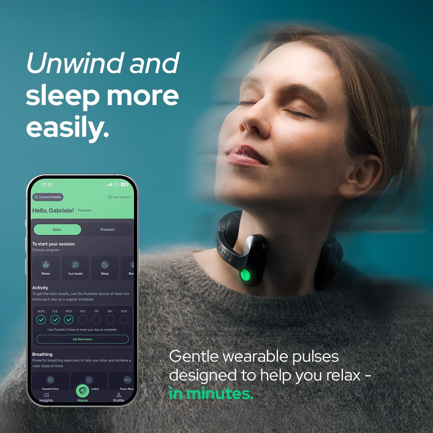 FIT (V2) Wellness Wearable – Relaxation, Sleep & Daily Wellness Support Device