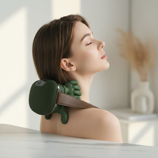 Portable Shiatsu Neck Massager Green